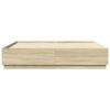 vidaXL sengestel 180x200 cm konstrueret tr&aelig; sonoma-eg