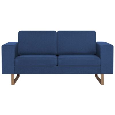 vidaXL sofasæt i 2 dele stof blå