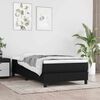 vidaXL springmadras med pocketfjedre medium 80x160 cm til stof sort