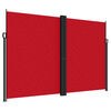 vidaXL sammenrullelig sidemarkise 220x1200 cm r&oslash;d