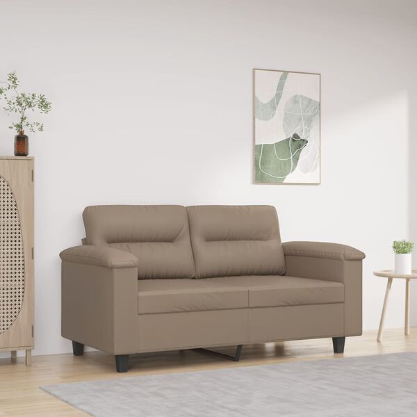vidaXL 2-personers sofa 120 cm kunstl&aelig;der cappuccino