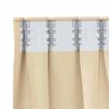 vidaXL M&oslash;rkl&aelig;gningsgardiner med ringe 2 pcs Creme 140 x 140 cm