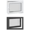vidaXL Kip & Drej K&aelig;lder Vinduet RISOR 80 x 60 cm PVC og glas