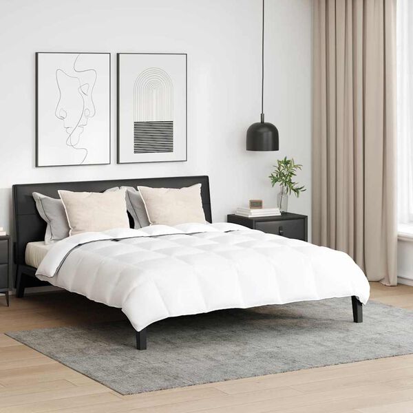 vidaXL Vinter dyne med pude 3 pcs Hvid Dunfjer