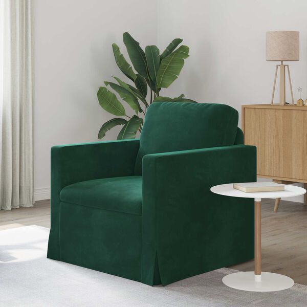 vidaXL Sofa M&oslash;rkegr&oslash;n Samlede dimensioner: 78 x 78 x 80 cm (B x D x H)
