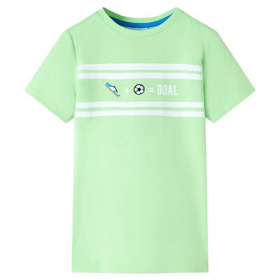 T-shirt til børn str. 92 neongrøn