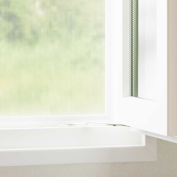 vidaXL Insektnet Hvid 60 x 1000 cm Stål