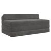 vidaXL Samlebar Sofa Seng M&oslash;rkegr&aring; 120 x 60 x 49 cm Stof