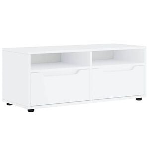 vidaXL tV-bord VISNES 100x40x38 cm konstrueret tr&aelig; hvid