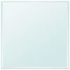 vidaXL bordplade h&aelig;rdet glas firkant 800 x 800 mm