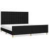 vidaXL sengeramme uden madras 160x200 cm stof sort