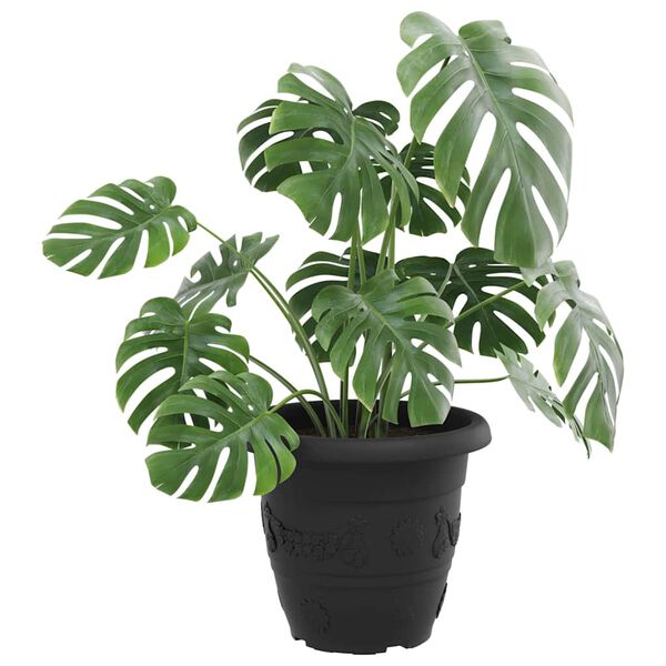 vidaXL Rund Blomsterpotte 6 pcs Sort &Oslash; 26 x 21.5 cm Plastik