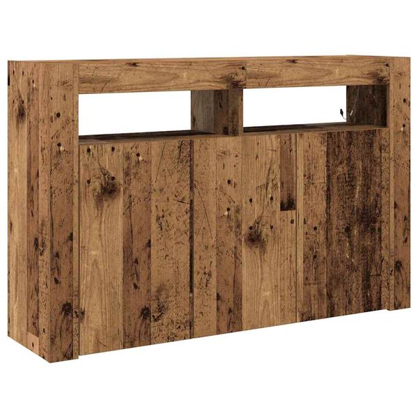 vidaXL Sideboard Gammelt tr&aelig; 116 x 30 x 75 cm Konstrueret tr&aelig;