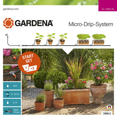 GARDENA vandingssystem til plantekrukker str. M Starter Set 13001-20