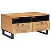 vidaXL Sofabord Artisan Egetr&aelig; 80 x 54 x 40 cm Massivt mangotr&aelig;