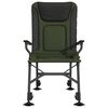 vidaXL fiskestol med arml&aelig;n foldbar gr&oslash;n