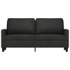 vidaXL 2-personers sofa 140 cm stof sort