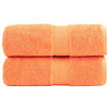vidaXL Premium vaskeh&aring;ndkl&aelig;der SOLUND 2 stk. orange 30x30 cm 600 gsm