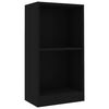 vidaXL bogreol 40x24x75 cm konstrueret tr&aelig; sort