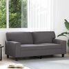 vidaXL 2-personers sofa 140 cm kunstl&aelig;der gr&aring;