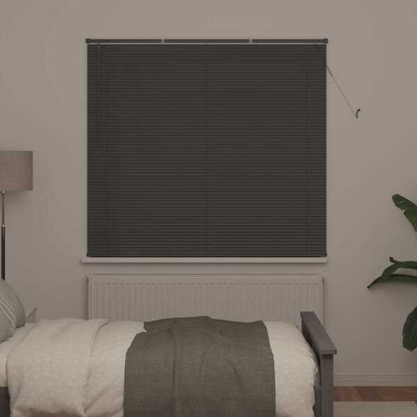 vidaXL Persienner Indstillelig S&oslash;lvgr&aring; 150 x 140 cm PVC