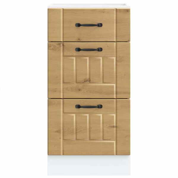 vidaXL k&oslash;kkenunderskab Lucca konstrueret tr&aelig; kunsteg