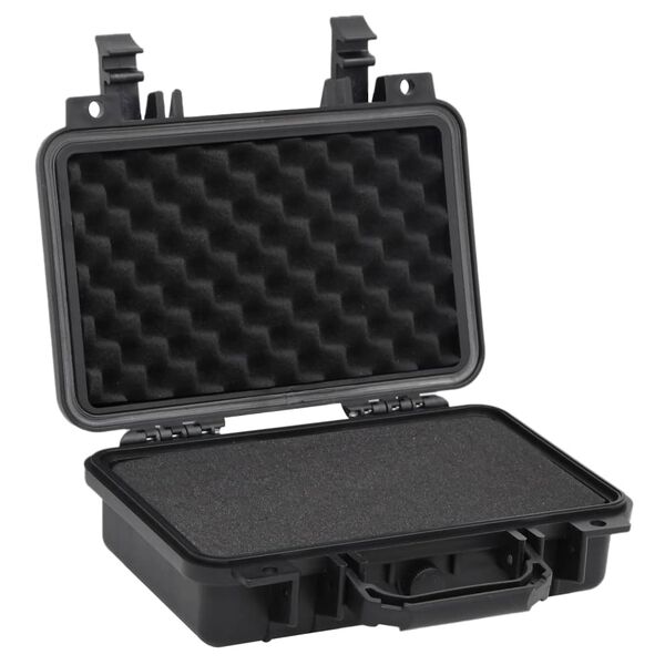 vidaXL transportabel flightcase 30x22x10 cm PP sort