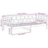 vidaXL daybed 90x190 cm massivt fyrretr&aelig; hvid