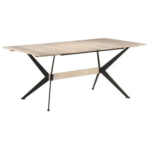 vidaXL spisebord 180x90x76 cm massivt mangotr&aelig;