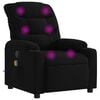 vidaXL massagestol sort stof
