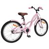 vidaXL B&oslash;rnecykel 18 tommer til 5-7 &aring;r gammel Lys pink