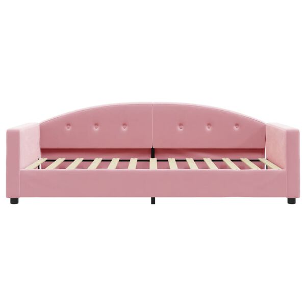 vidaXL daybed 90x200 cm velour pink