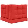 vidaXL Udend&oslash;rs Sofa Pude 3 pcs R&oslash;d Polyester