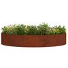 vidaXL Plante ring 5 pcs Brun 120 x 120 x 20 cm Cortenst&aring;l