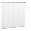 vidaXL Vindues Blind med gardiner Sølv Aluminium