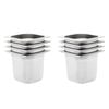 vidaXL gastronorm beholder 8 stk. GN 1/6 150 mm rustfrit st&aring;l