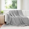 vidaXL Kastet&aelig;pper 24 pcs Gr&aring; 240 x 220 cm Fleece