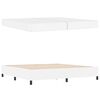 vidaXL Sengestel med madras Hvid 200 x 200 cm Stof