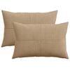 vidaXL Pudebetr&aelig;k 2 pcs ALMELO Brun 30 x 50 cm cordfl&oslash;jl