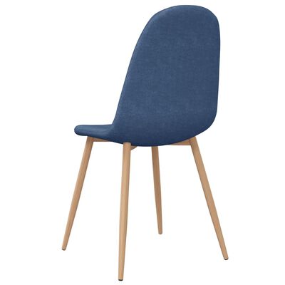 vidaXL spisebordsstole 2 stk. stof blå