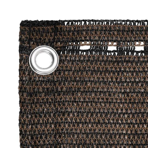 vidaXL altanafsk&aelig;rmning 90x600 cm HDPE brun
