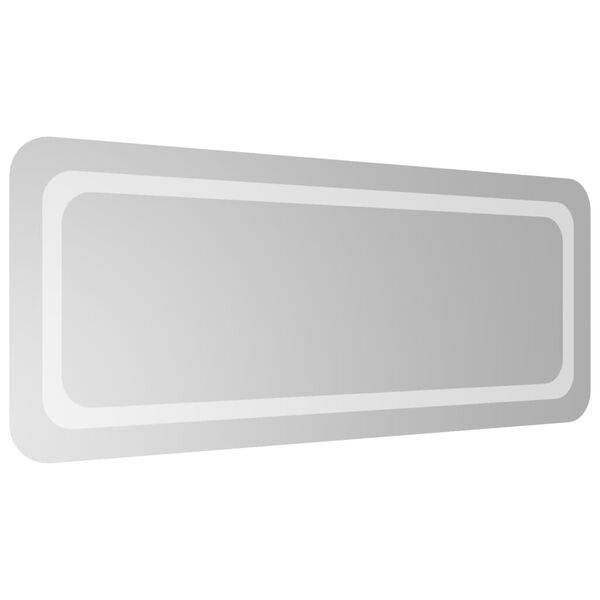 vidaXL badev&aelig;relsesspejl med LED-lys 100x40 cm