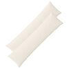 vidaXL Pudebetr&aelig;k 2 pcs ALMELO Cremefarvet 40 x 145 cm cordfl&oslash;jl
