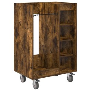 vidaXL Golf Skab med hjul Ensfarvet R&oslash;get eg 65 x 45 x 98 cm