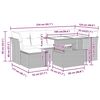vidaXL sofaes&aelig;t til haven 7 dele med hynder polyrattan gr&aring;