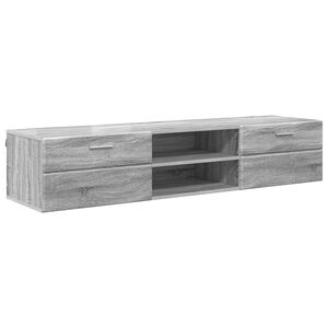 vidaXL Tr&aelig;skab 150 x 39 x 30 cm Gr&aring; Sonoma Konstrueret tr&aelig;