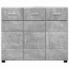 vidaXL Sideboard FLORIN Beton Gr&aring; 88,5 x 30,5 x 73 cm Konstrueret tr&aelig;