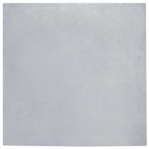 vidaXL Faux Kanin Pels T&aelig;ppe Olite Gr&aring; 120 x 120 cm Polyester