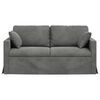 vidaXL Sofa M&oslash;rkegr&aring; 158 x 78 x 80 cm Fl&oslash;jl