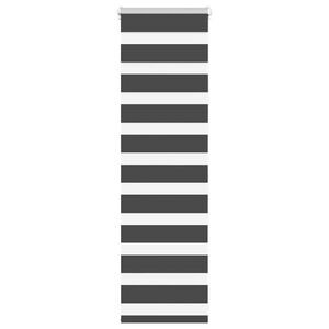 vidaXL zebragardin sort 40x100 cm stofbredde 35,9 cm polyester